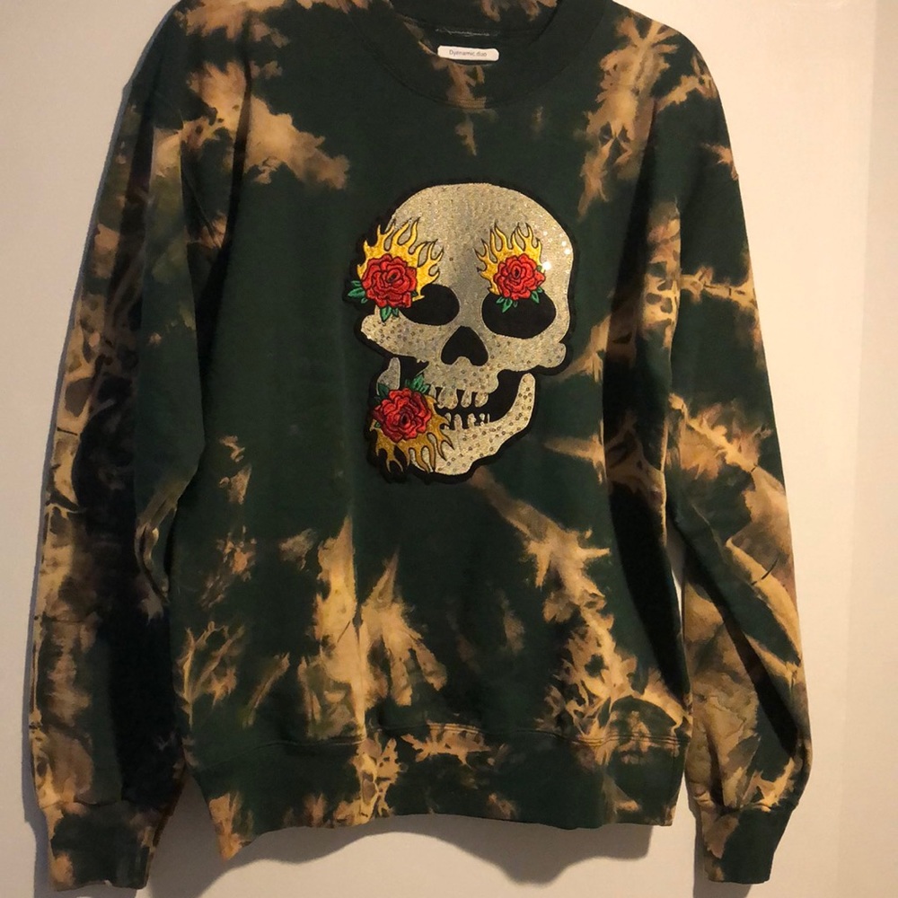 Handmade bleached sweater